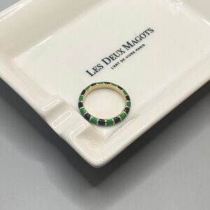 Striped Clare V stacking ring